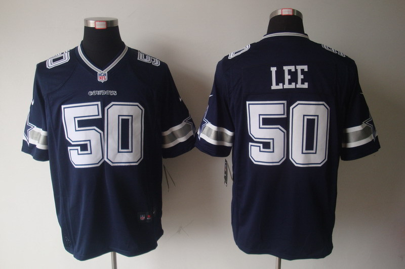 Dallas Cowboys 50 Lee Blue Nike Limited Jerseys